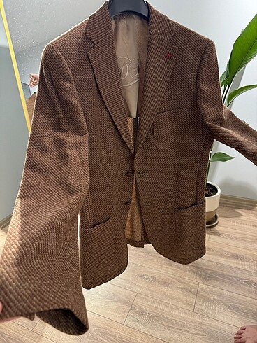 D?S damat kahverengi erkek ceket .hasarsız