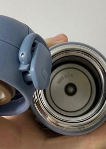 Mavi-Gri Çocuk Termos Matara - Görsel 4