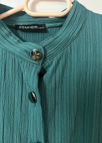 Kadın Kot Uzun Elbise Kemerli - Görsel 3