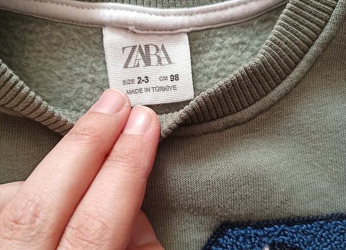 Zara 2/3 yaş sweatshirt