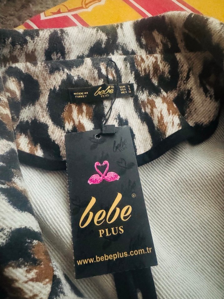 Leopar Desenli Kahverengi Kadın Uzun Kaban - Görsel 3