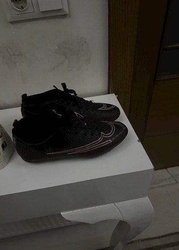 Erkek Siyah Bağcıklı Futbol Ayakkabısı - Görsel 4