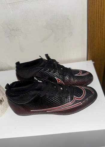 Erkek Siyah Bağcıklı Futbol Ayakkabısı - Görsel 3