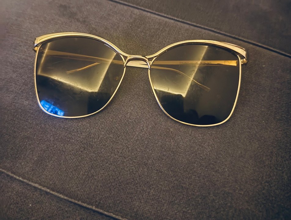 Bej Kadın Güneş Gözlüğü Parlak Çerçeve - Görsel 5