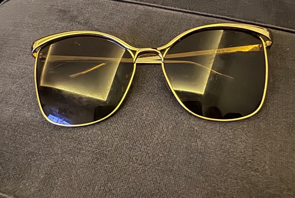 Bej Kadın Güneş Gözlüğü Parlak Çerçeve - Görsel 4