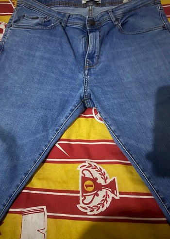 Erkek Mavi Regular Fit Denim Pantolon - Görsel 3