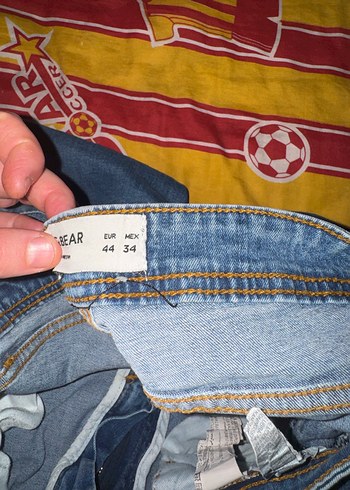 Erkek Mavi Regular Fit Denim Pantolon - Görsel 4