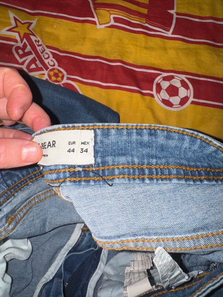 Erkek Mavi Regular Fit Denim Pantolon - Görsel 4