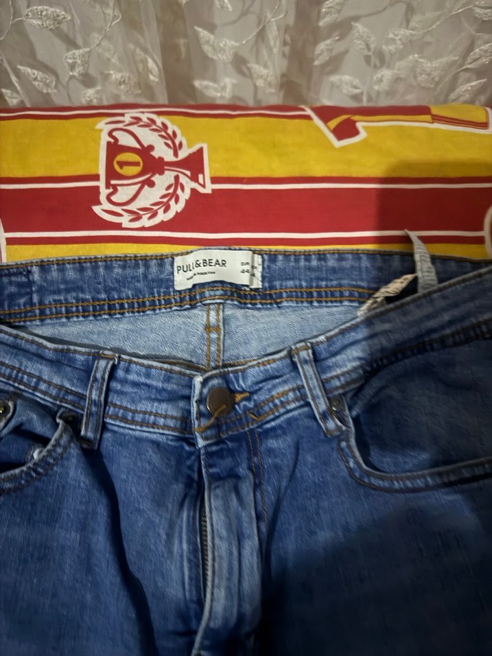 Erkek Mavi Regular Fit Denim Pantolon - Görsel 2