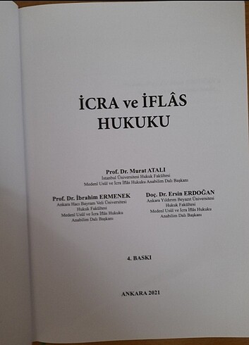 İcra ve İflas Hukuku Ermenek ve Fotokopi