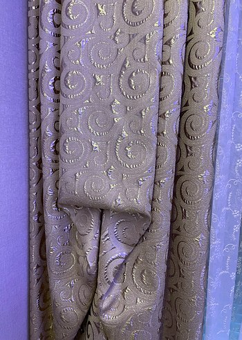 Şık  gold Fon perde - Görsel 5