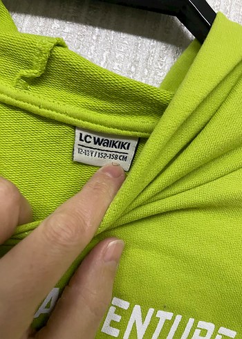 Kapüşonlu Yeşil  Sweatshirt - Görsel 3