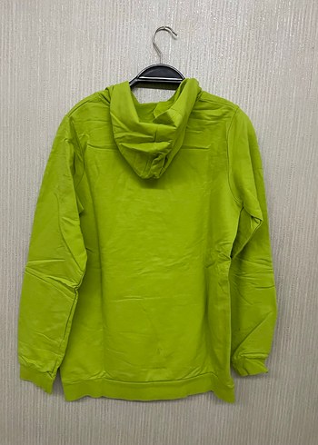 Kapüşonlu Yeşil  Sweatshirt - Görsel 4