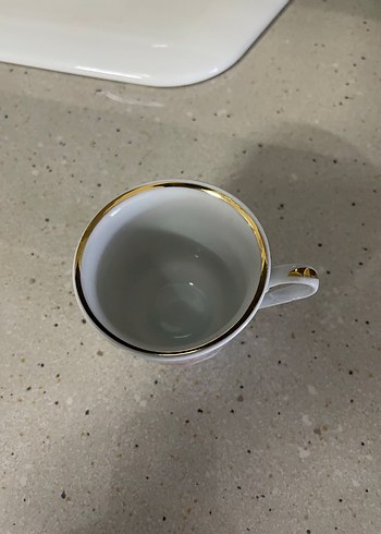 Pastel Çiçek Desenli Beyaz Porselen Fincan Takımı - Görsel 5