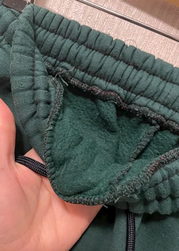 Kalın Yeşil Rahat Kesim Eşofman Altı - Görsel 3