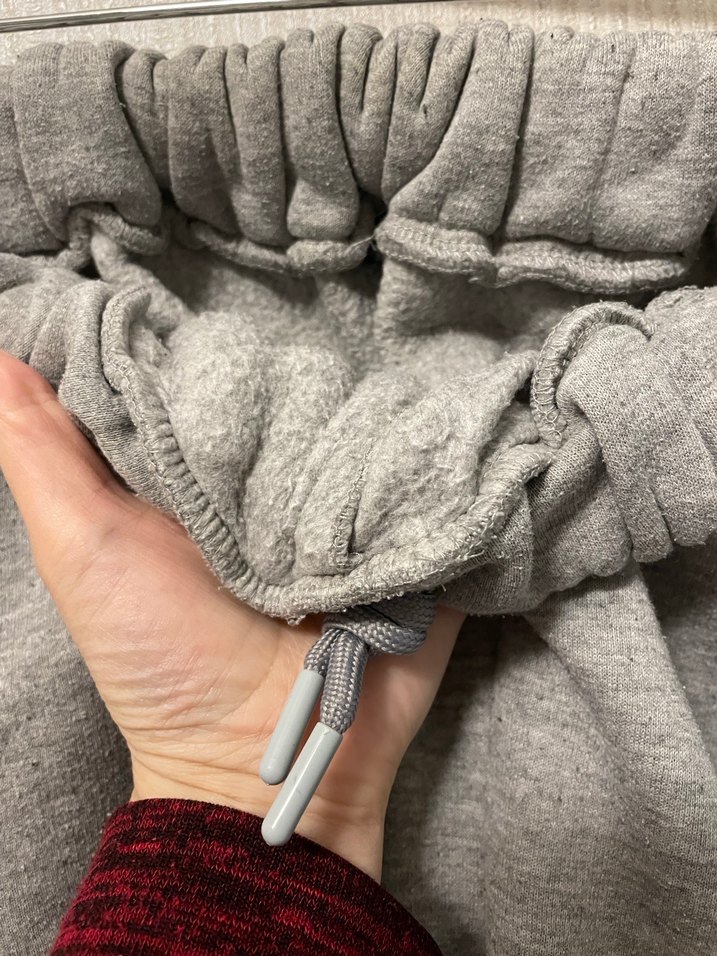 Gri Kalın Rahat Kesim Eşofman Altı - Görsel 3