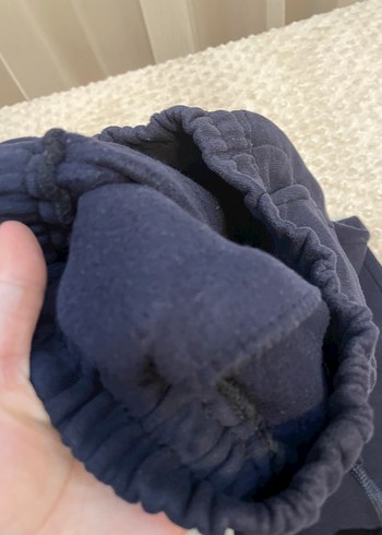 Lacivert Kalın Rahat Kesim Eşofman - Görsel 3