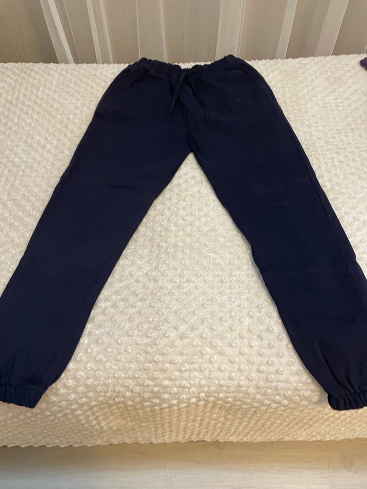 Lacivert Kalın Rahat Kesim Eşofman - Görsel 2