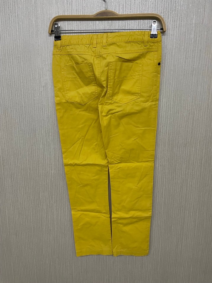 Sarı Kumaş Pantolon - Görsel 5