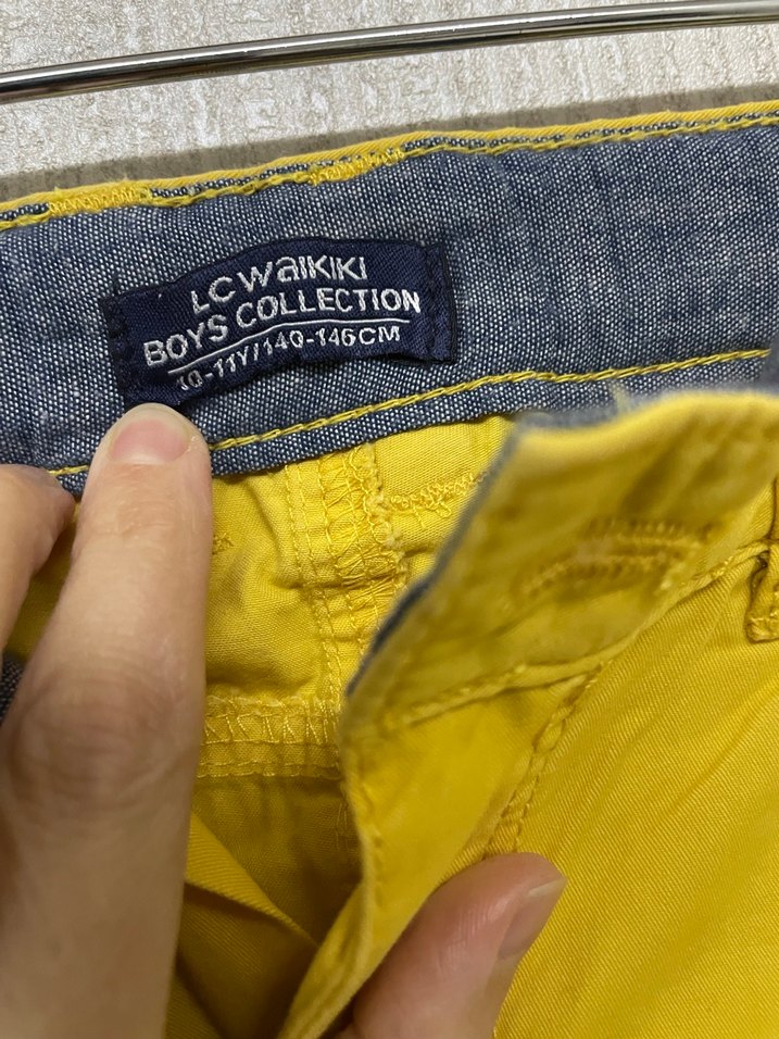 Sarı Kumaş Pantolon - Görsel 4