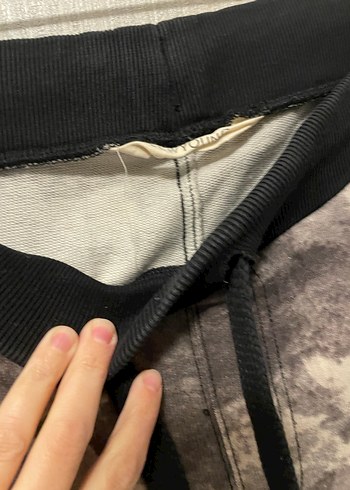 Gri Kamuflaj Desenli Kemerli Eşofman - Görsel 4