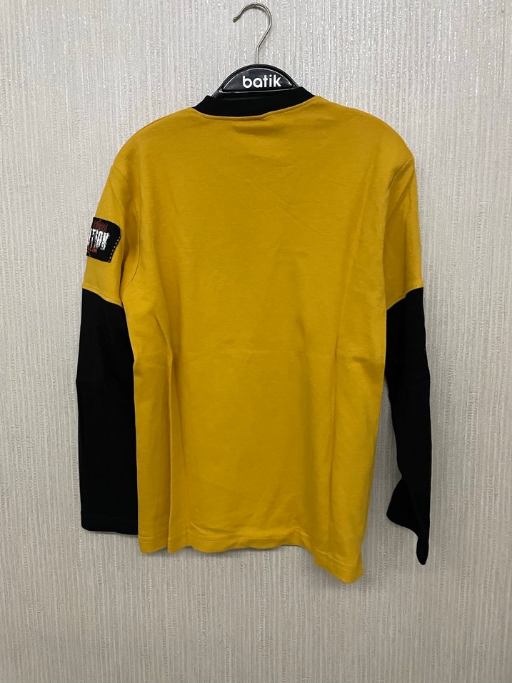 Sarı Erkek Çocuk Sweatshirt Uzun Kollu - Görsel 4