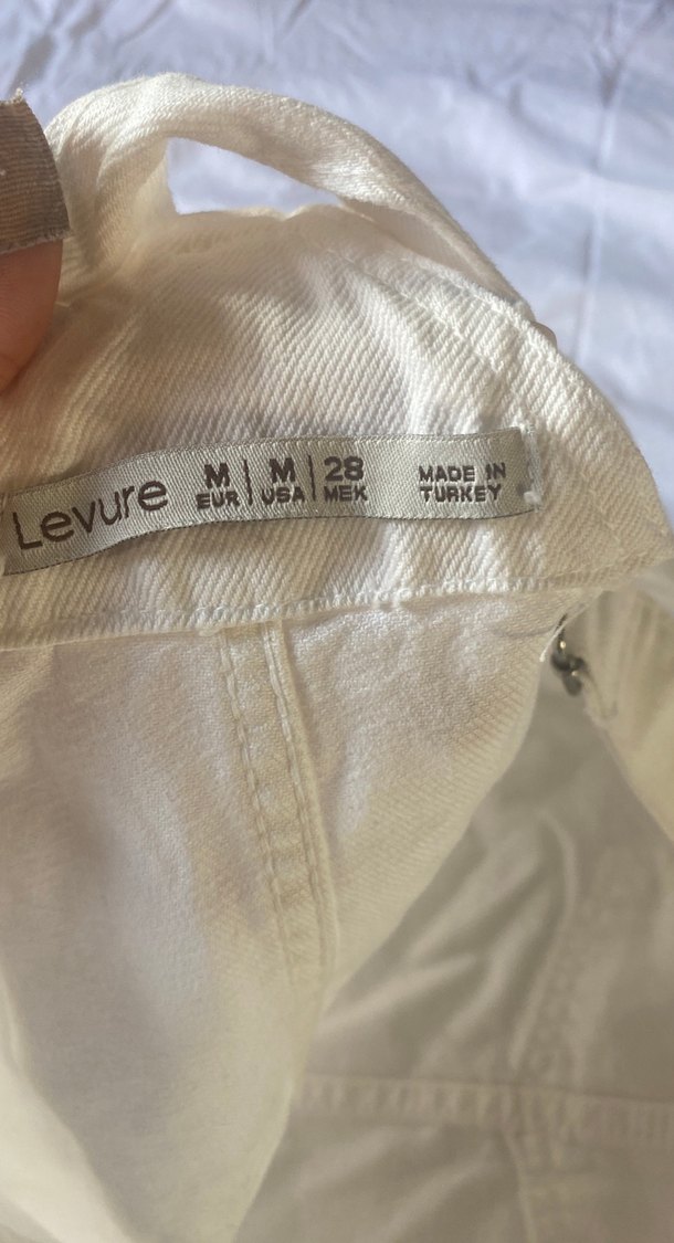 Kadın Beyaz Midi Askılı Tulum - Görsel 4