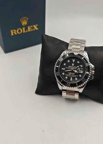 Rolex Erkek Klasik Siyah Rock Punk Saat