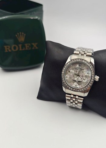 Rolex dayjust taşlı bayan saat