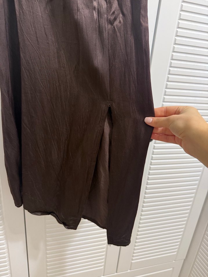 Zara saten elbise - Görsel 2