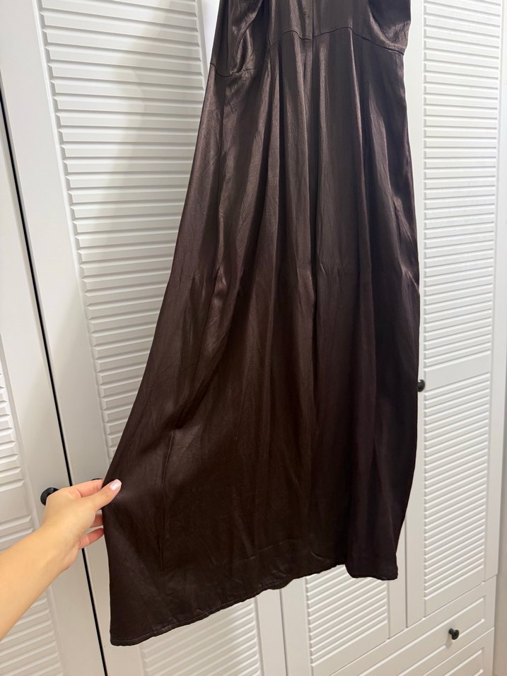 Zara saten elbise - Görsel 3