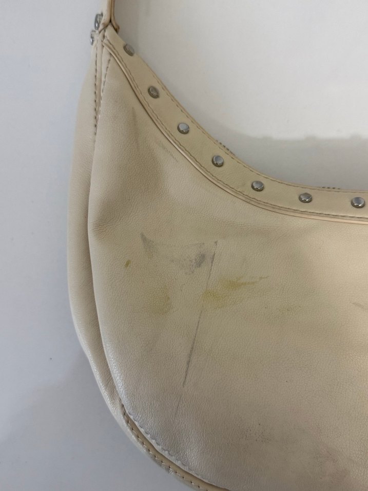 Bej Nakışlı Deri Bohem Kadın Çantası - Görsel 4