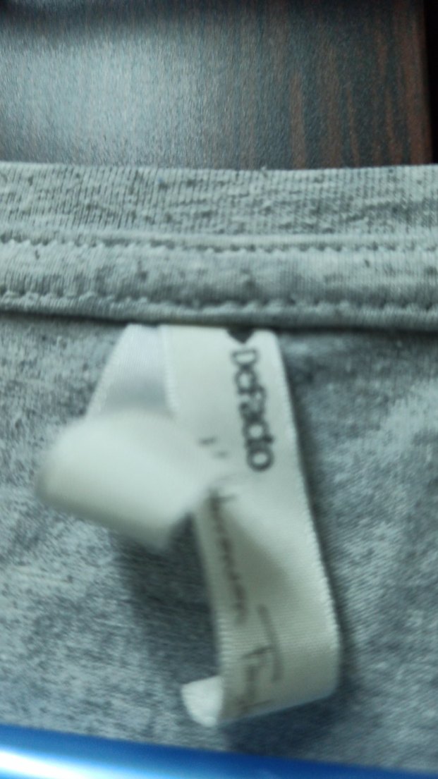 Gri Uzun Kollu Baskılı Kadın Tişört - Görsel 3