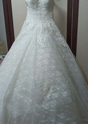 Straplez Vintage Prenses Gelinlik - Görsel 2