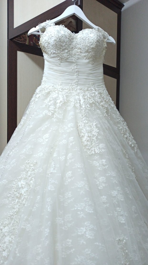 Straplez Vintage Prenses Gelinlik - Görsel 4