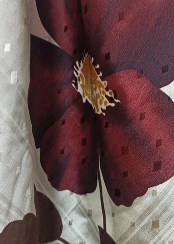 Gri Beyaz Bohem Tarzı Kadın Fular - Görsel 3