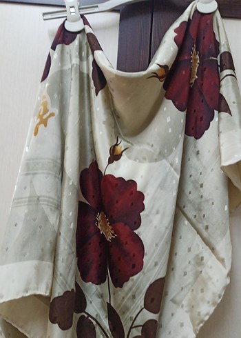 Gri Beyaz Bohem Tarzı Kadın Fular - Görsel 4