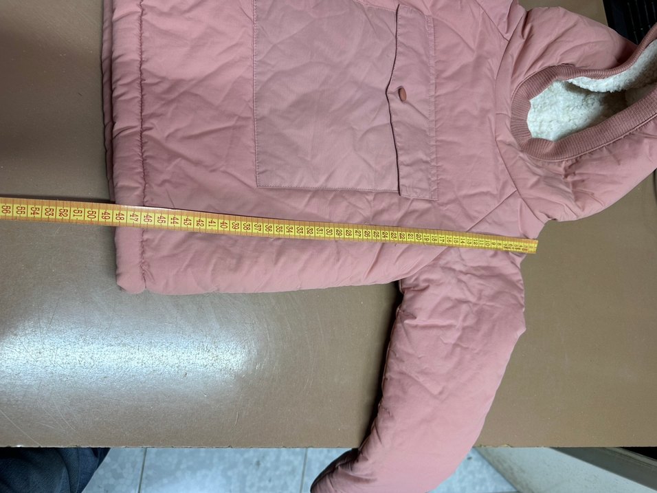 Kız Çocuk Pembe Kapüşonlu Kürklü Mont - Görsel 5