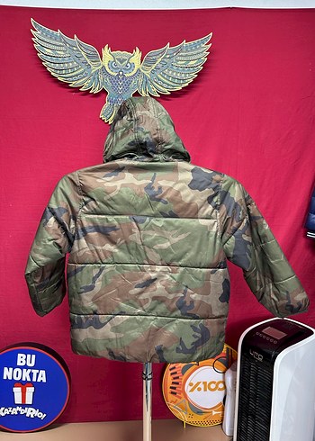 Old navy Kapüşonlu Kamuflaj Erkek Çocuk Mont - Görsel 3