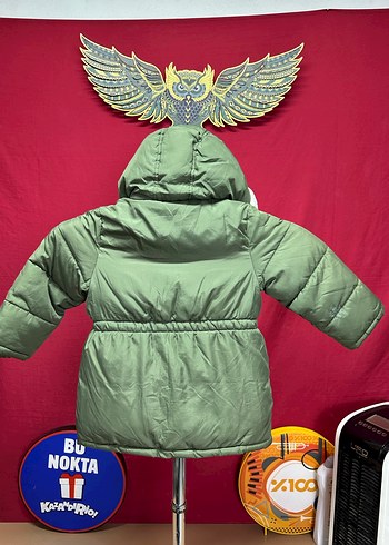 Erkek Çocuk Kamuflaj Desenli Kapüşonlu Mont - Görsel 3