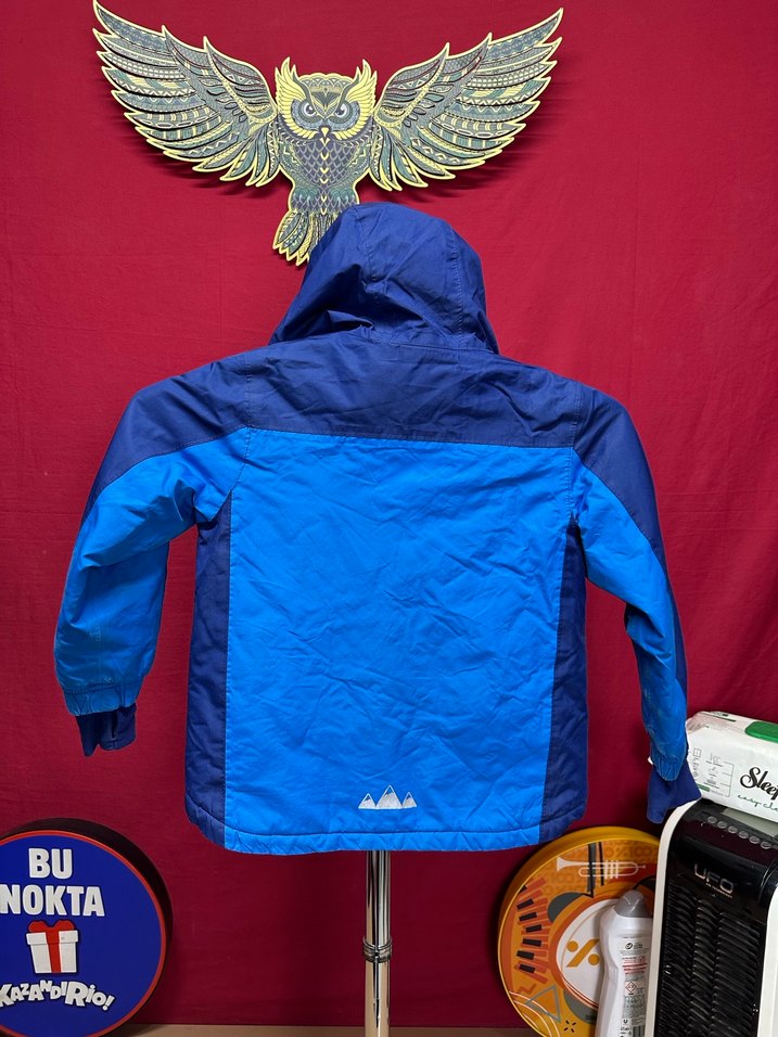 Lupilu Kapüşonlu Mavi Erkek Çocuk Mont - Görsel 3