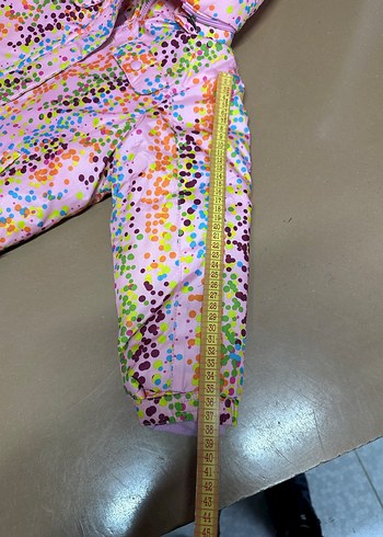 Avrupa Renkli Kapüşonlu Kız Çocuk Montu - Görsel 6