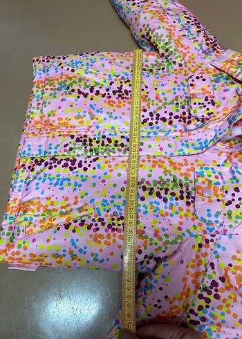 Avrupa Renkli Kapüşonlu Kız Çocuk Montu - Görsel 4