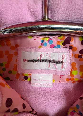 Avrupa Renkli Kapüşonlu Kız Çocuk Montu - Görsel 2