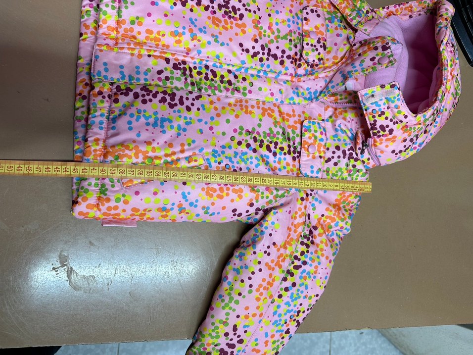 Avrupa Renkli Kapüşonlu Kız Çocuk Montu - Görsel 5