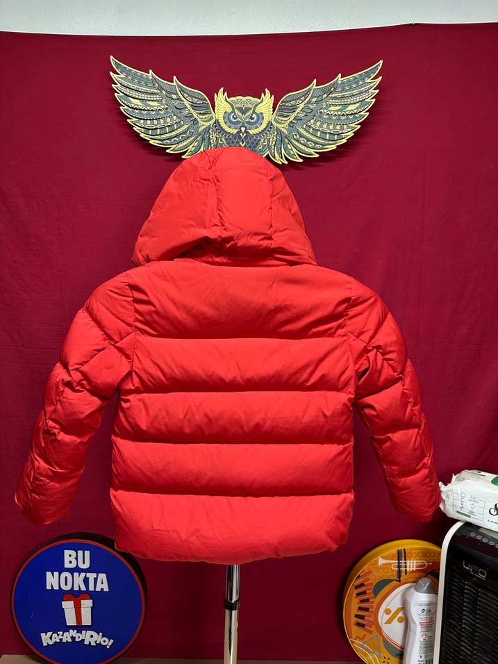 Kırmızı Fermuarlı Erkek Çocuk Mont - Görsel 3