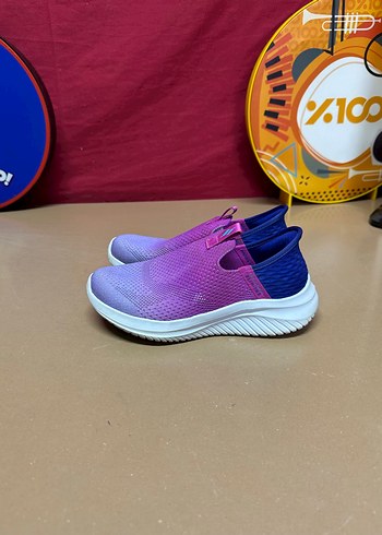 Çoçuk Mor Bağcıksız Esnek Spor Ayakkabı