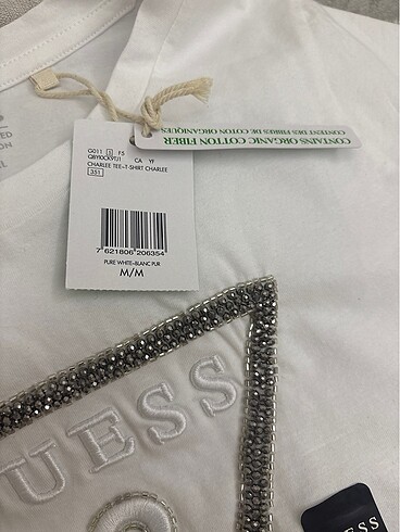 Guess Guess orijinal beyaz tişört