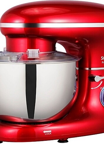 Schafer Prochef XL Kırmızı 1400 W 5 lt. Hamur Yoğurma makinesi 