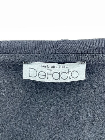 l Beden siyah Renk Defacto Sweatshirt %70 İndirimli.